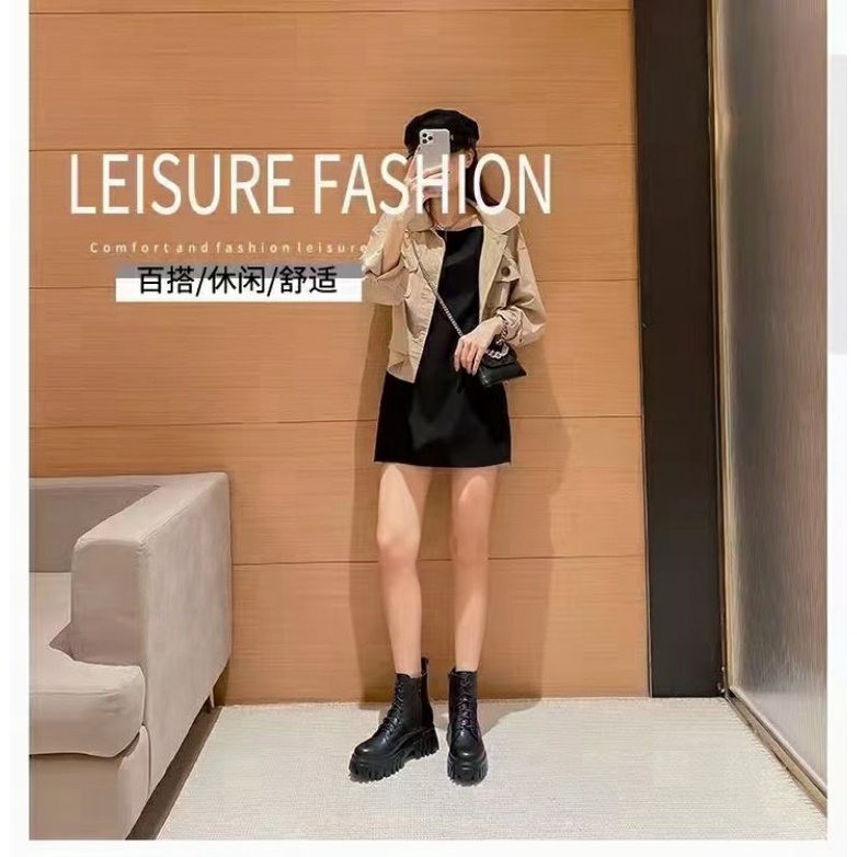 SNEAKER BOOTS OOTD B43 IMPORT ALA WANITA KOREA-1