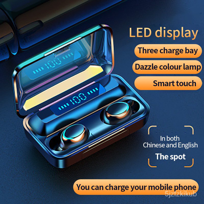 F9-32 Headset Bluetooth Nirkabel TWS In Ear Mini Stereo Earphone Olahraga Luar Ruangan Dengan Mic