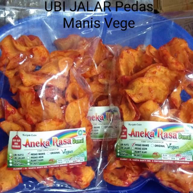 

Keripik Aneka Rasa Ubi Jalar Pedas Manis Vegetarian