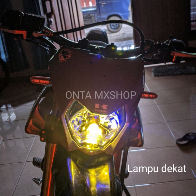 Lampu bohlam led klx dtracker vixion crf h4 ac dc super terang