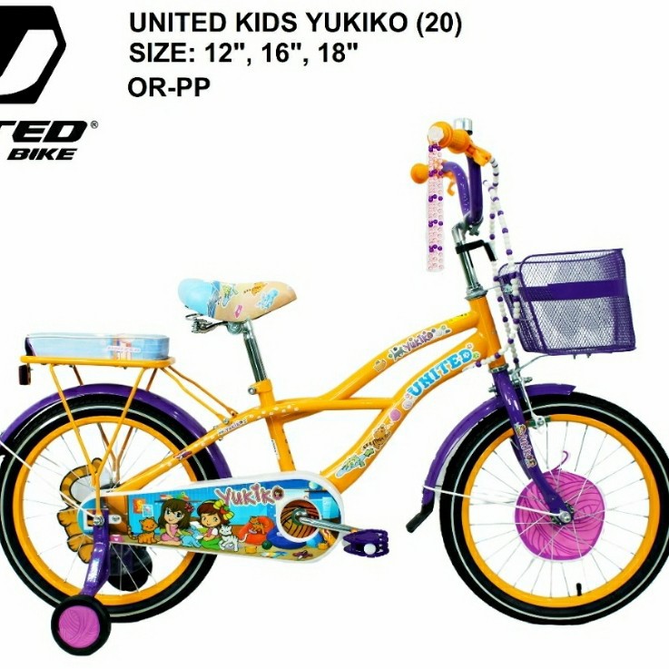 SEPEDA KERANJANG ANAK UNITED YUKIKO 16 INCH