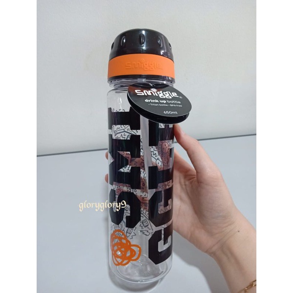 Botol minum Smiggle import/Smiggle import bottle 650ml/Botol Smiggle mirror quality