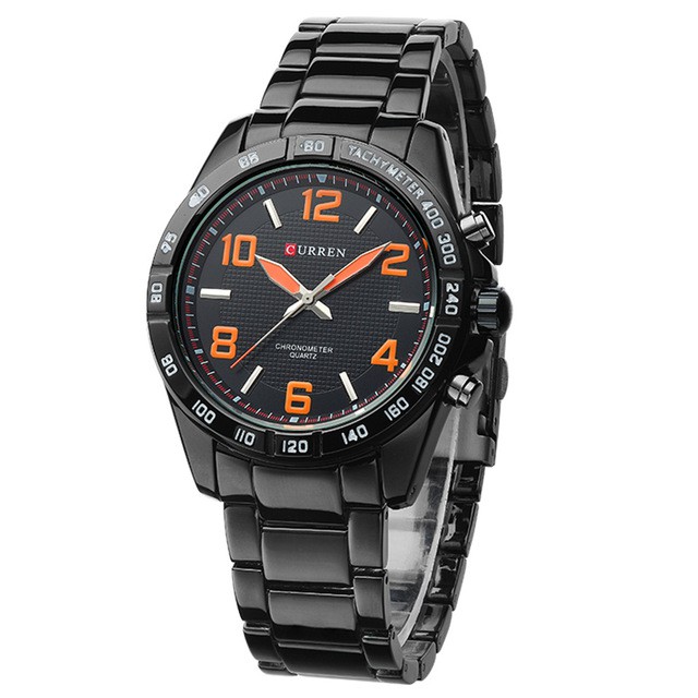 

Jam Tangan Pria CURREN Men'S Quartz Watch Fashion Waterproof Stainless Steel Military Watch Sports Clock
