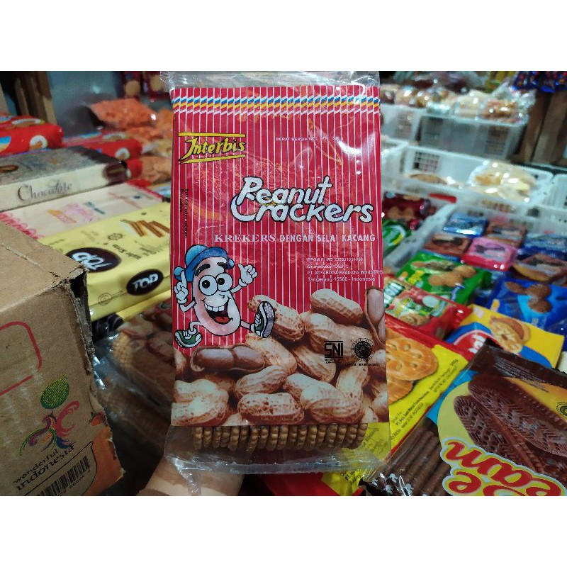 ROTI INTERBIS PEANUTS CRACKERS - ROTI KERING RASA KACANG