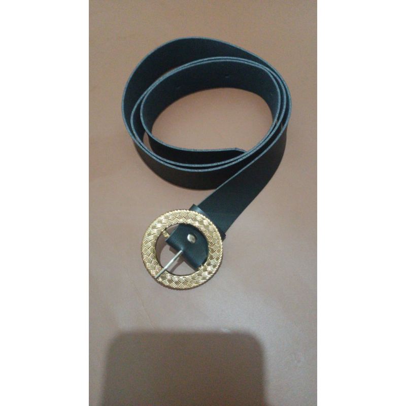 Belt Motif Bahan Kulit Sintetis Ikat Pinggang Wanita Korea Murah