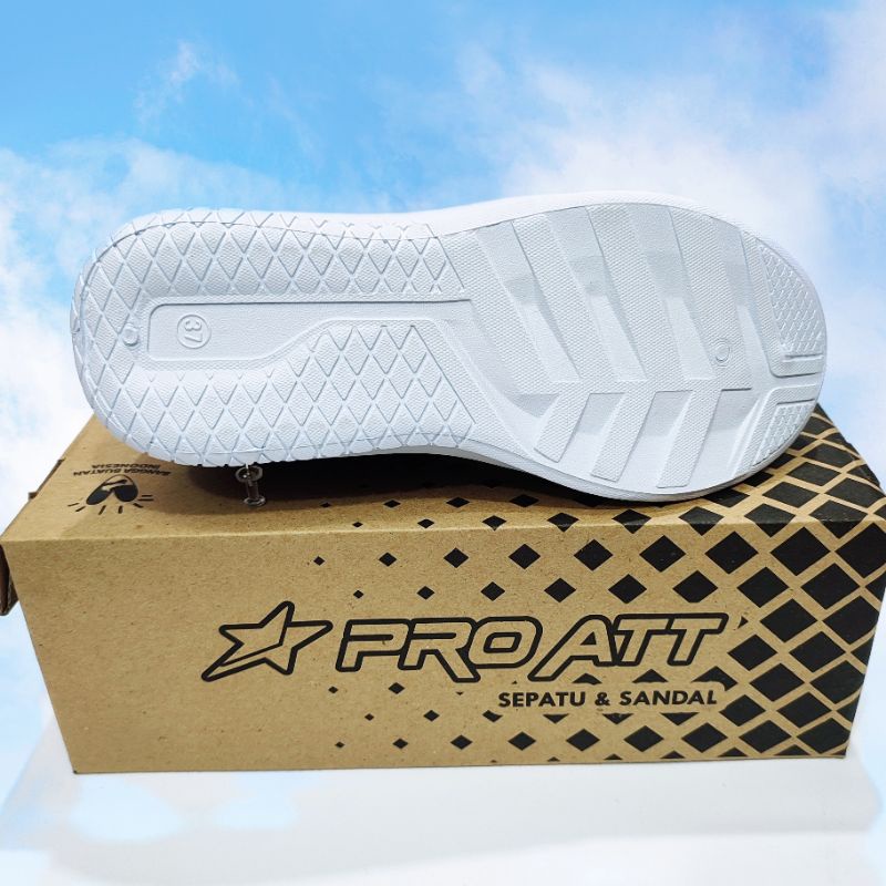 Sepatu Wanita Cewek Sneakers /Sekolah /Kerja /Pro Att Lcs 720 / Lch 740 Original Size 37 s/d 40 Murah - Hitam Putih-3