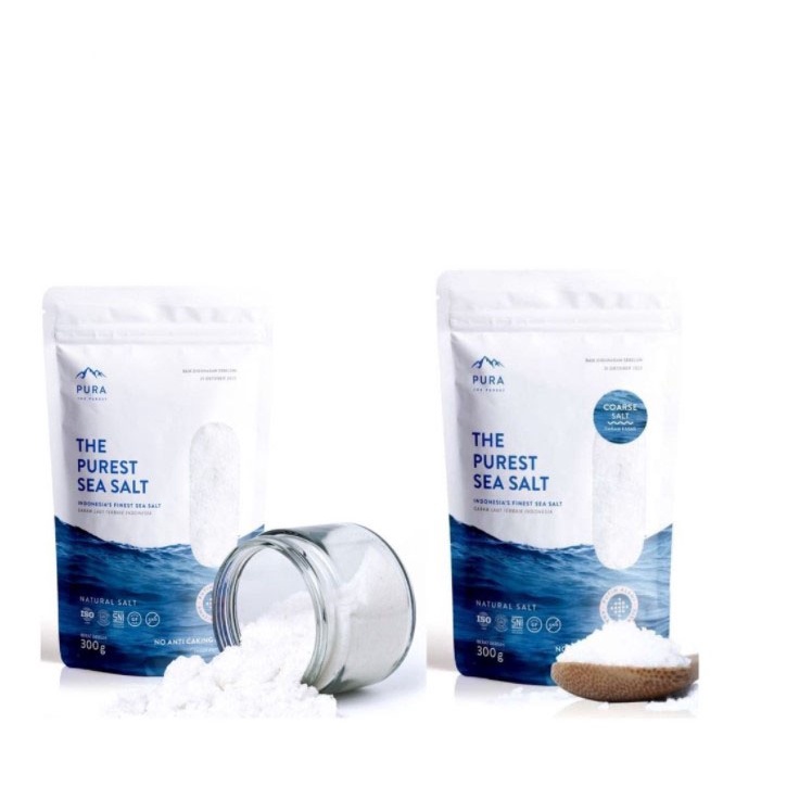 PURA PUREST SEA SALT 300g COARSE - Garam Laut Natural Kasar