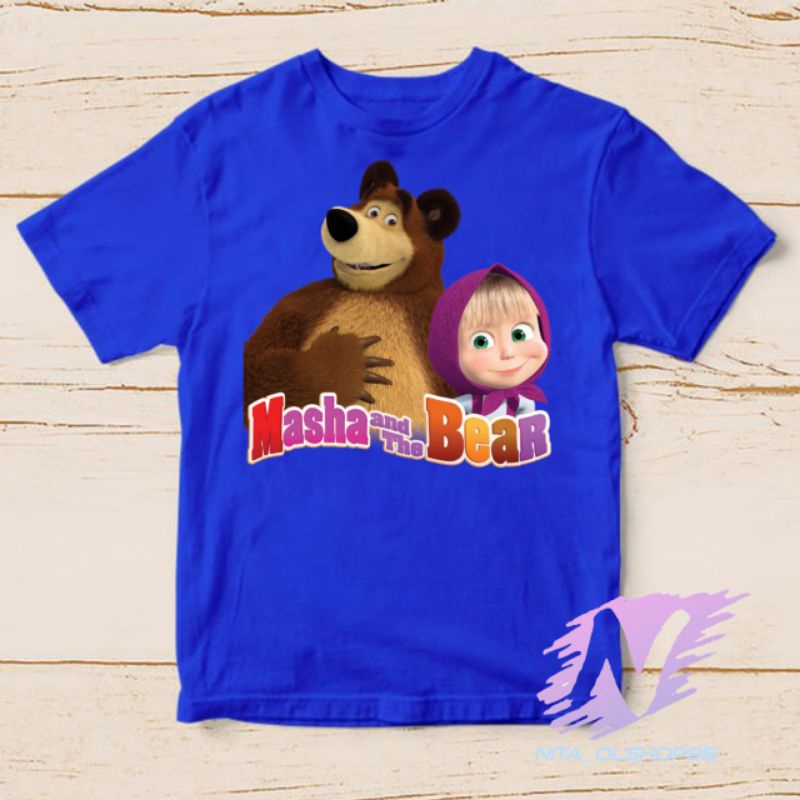 kaos anak marsa and the bear kaos masha