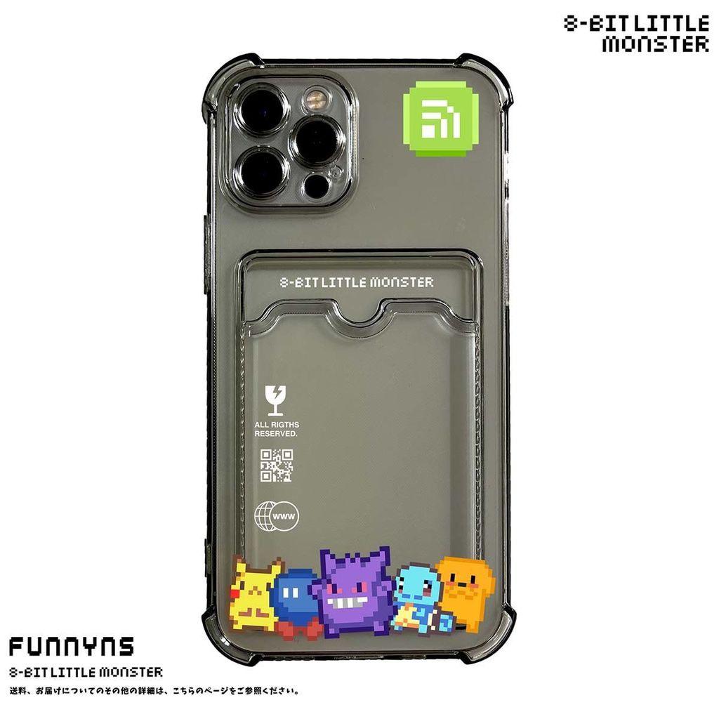 Desain Kartun dengan Pemegang Kartu Bening iPhone 13 11 12 Pro Max XR XsMax 7 8 Plus Ponsel Tahan Guncangan Case Kk77