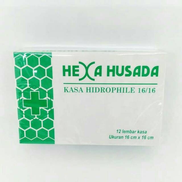 KASA HIDROFIL 16 x 16 CM HEXA HUSADA  |  KASA STERIL  |  KASA MEDIS