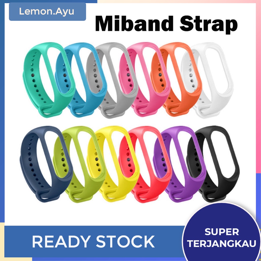 Tali Strap Silicon Replacement Gelang Xiaomi Mi Band 5 6