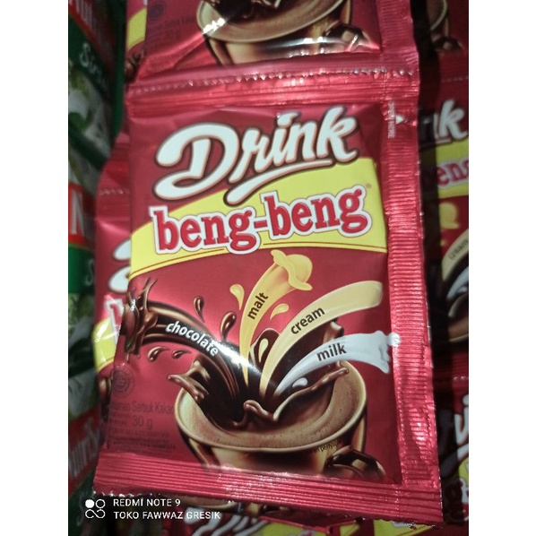 Drink Beng Beng Coklat Malt Renceng 10 pcs / Minuman Cokelat