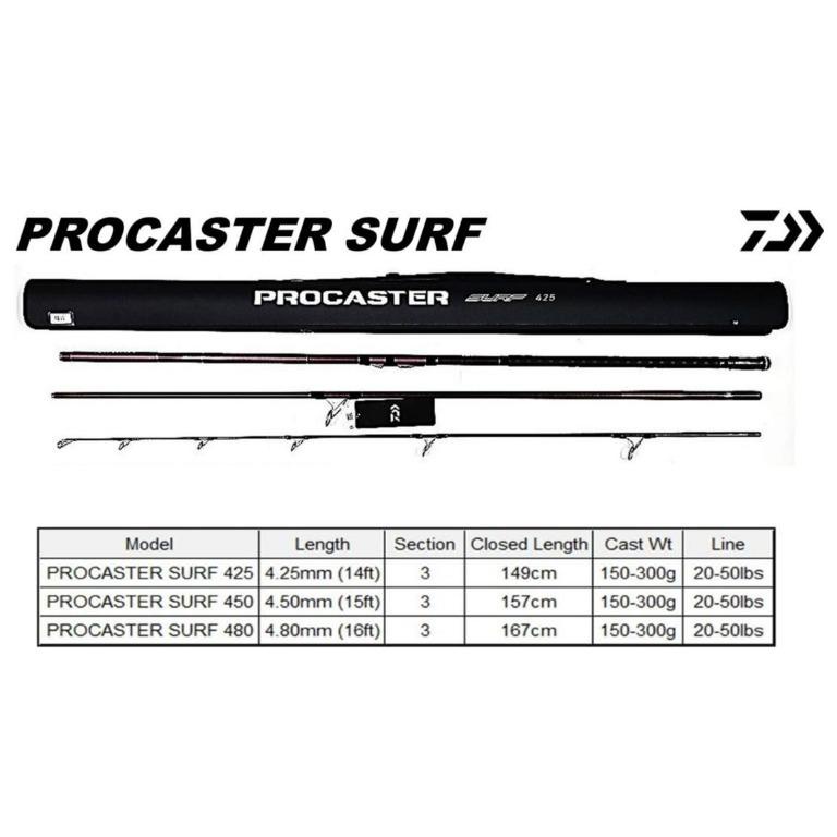 JORAN PASIRAN DAIWA PROCASTER SURF 425cm 20-50lbs