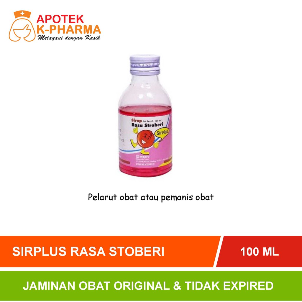 Sirplus Rasa Stroberi Isi 100ml Obat Original Mepro