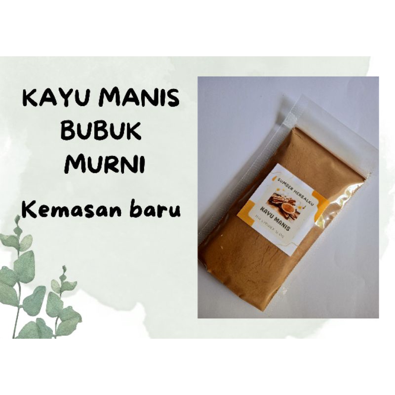 

TERBARU ! KAYU MANIS BUBUK MURNI asli tanpa campuran/ jamu herbal termurah