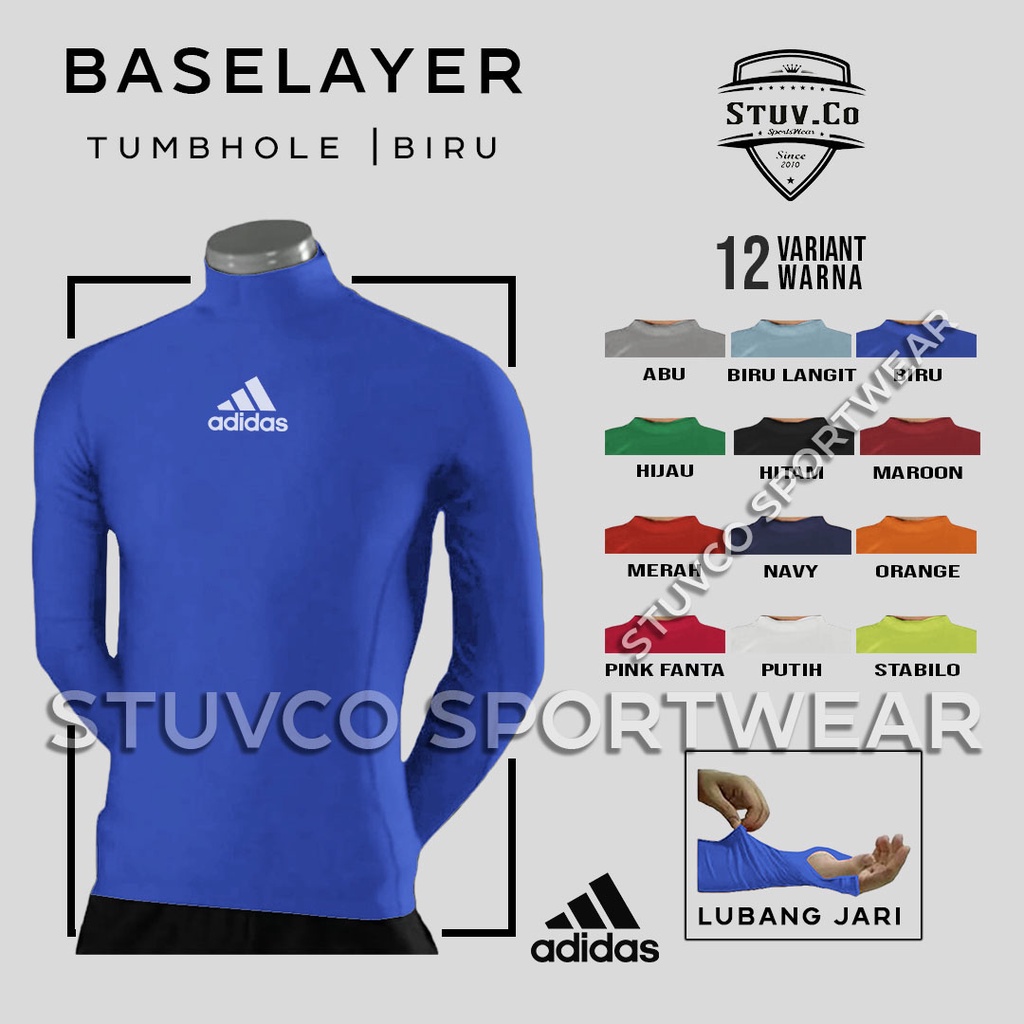 BASELAYER LONGSLEEVE THUMBOLE LENGAN PANJANG JARI DALEMAN DIVING LARI SEPEDA OLAHRAGA PRIA WANITA KEREN