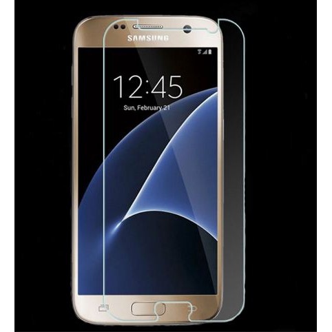 Tempered Glass Full Cover Samsung S7 Edge Tidak terangkat oleh case