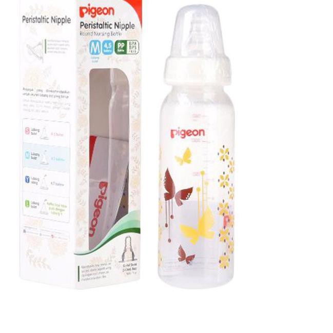 Pigeon Botol PP RP Batik 240 ML / Botol Susu Bayi