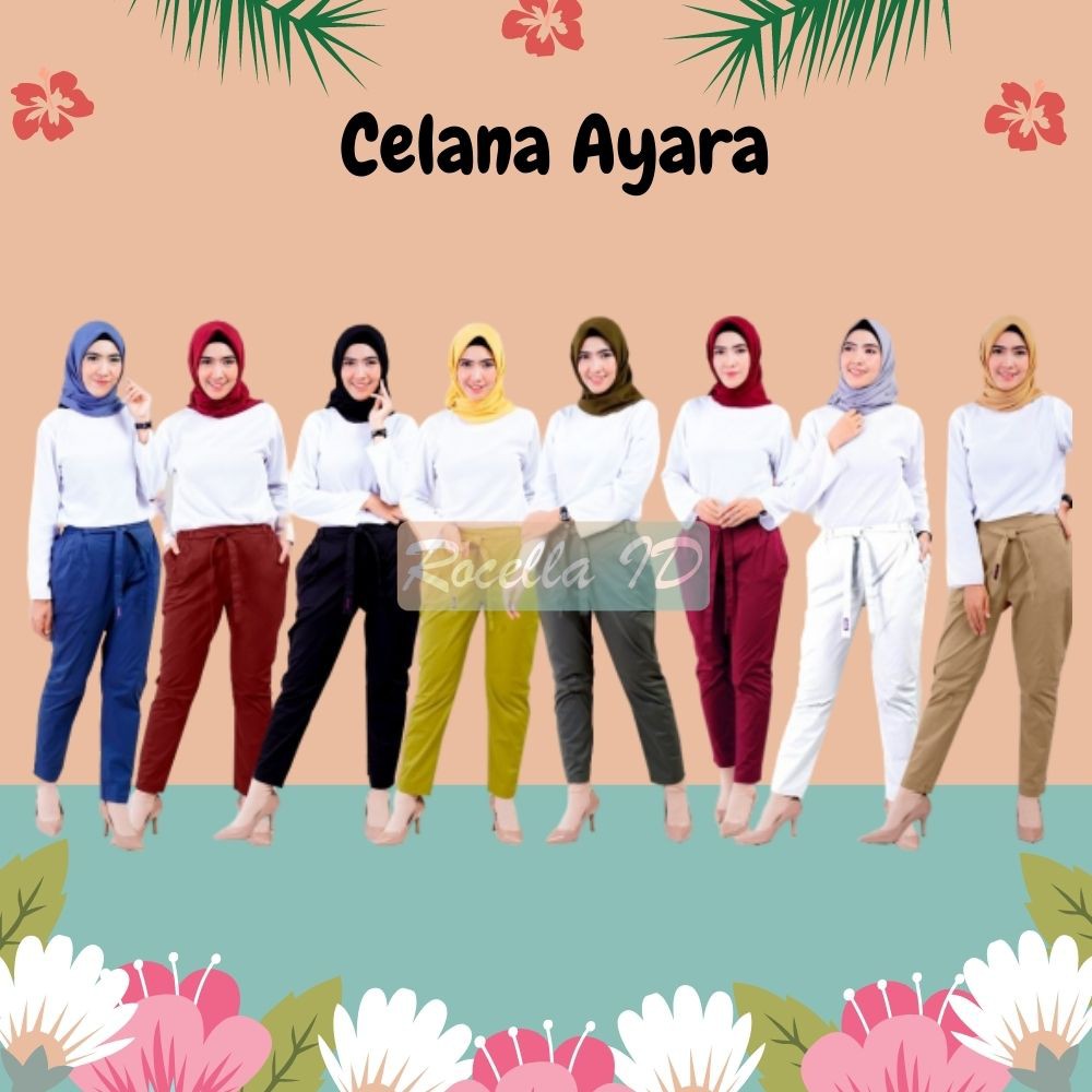 ROCELLA CELANA  AYARA CELANA  BAHAN  WANITA  CELANA  KANTOR 