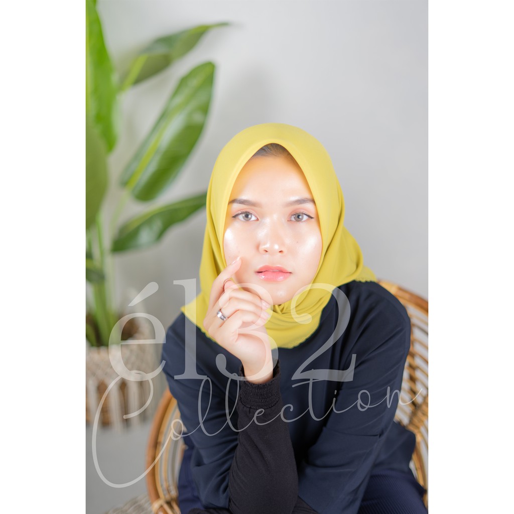 JILBAB KERUDUNG INSTAN TALI SEGI EMPAT eL32 | Tegak paripurna, Wajah Tirus, Anti Gerah