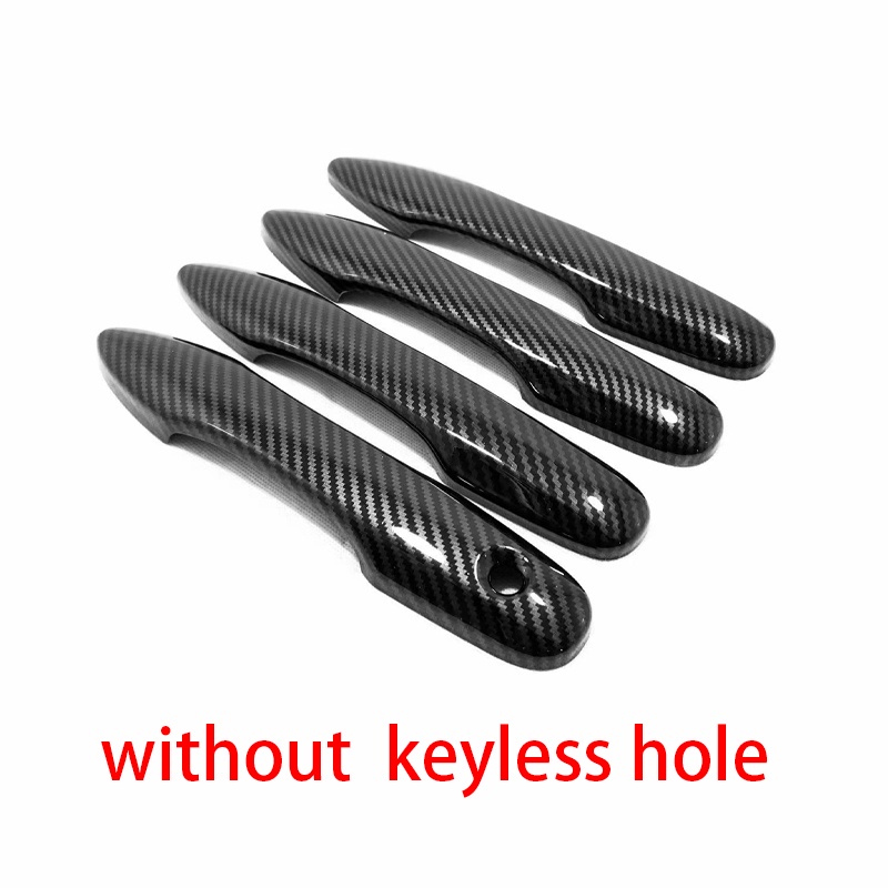 Stiker Pelindung Handle Pintu Mobil Motif Serat Karbon Untuk Toyota Harrier XU80 2021 2022