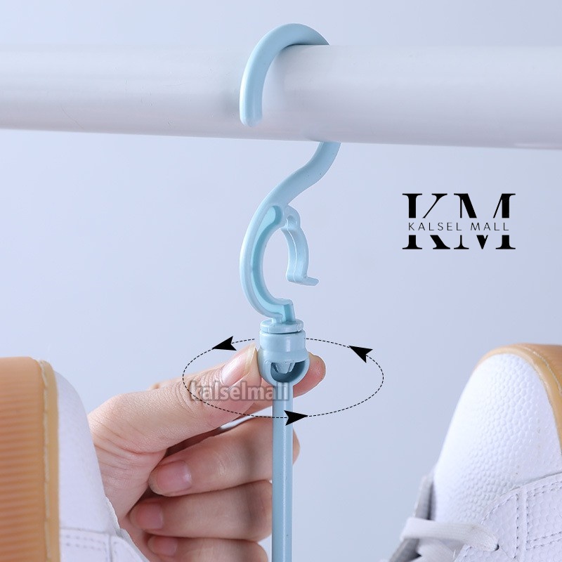 Hanger Gantungan Sepatu &amp; Sandal Penggantung Pengering Jemuran Sendal Shoes Dry Hanger Kaos Kaki Tas ART29