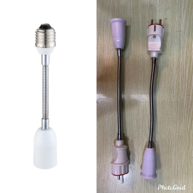 Sambungan Fiting Lampu E27 colokan