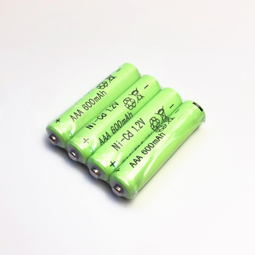 BATERAI HIJAU ISI 4 RECHARGER AAA 600mAh