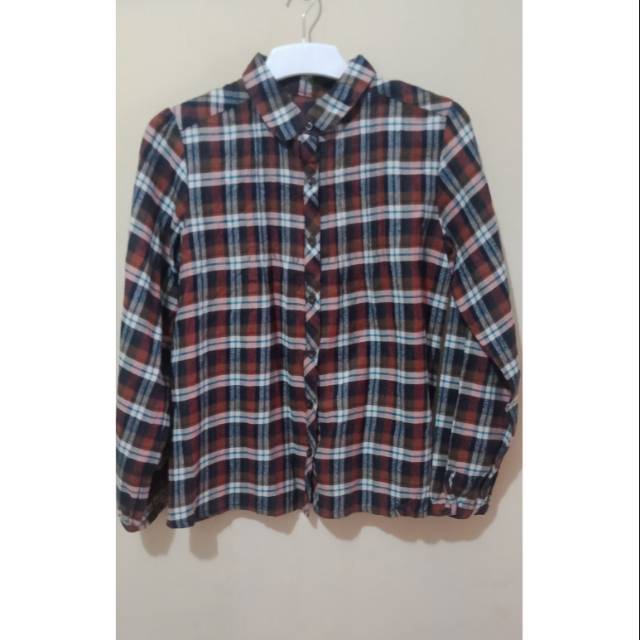 kemeja cewek / kemeja flanel cewek