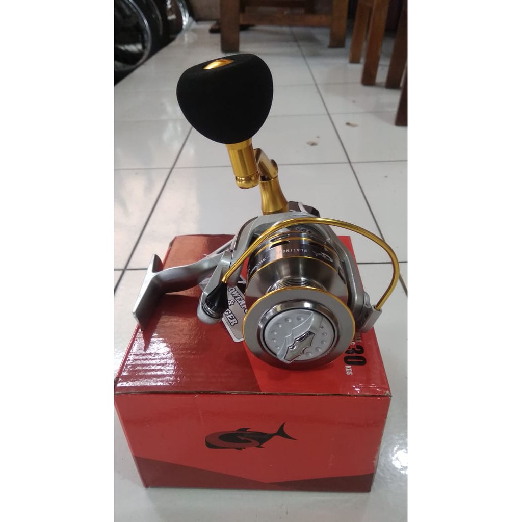Reel Pancing G-Tech Platinumize SW 4000PG SW5000PG 16BB Power Handle Max Drag 30Kg TERBAIK