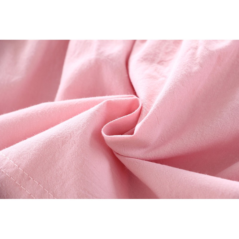 Baju Dress Anak Perempuan Angel polos lengan pedek style kasual gaun bayi cewek import-7