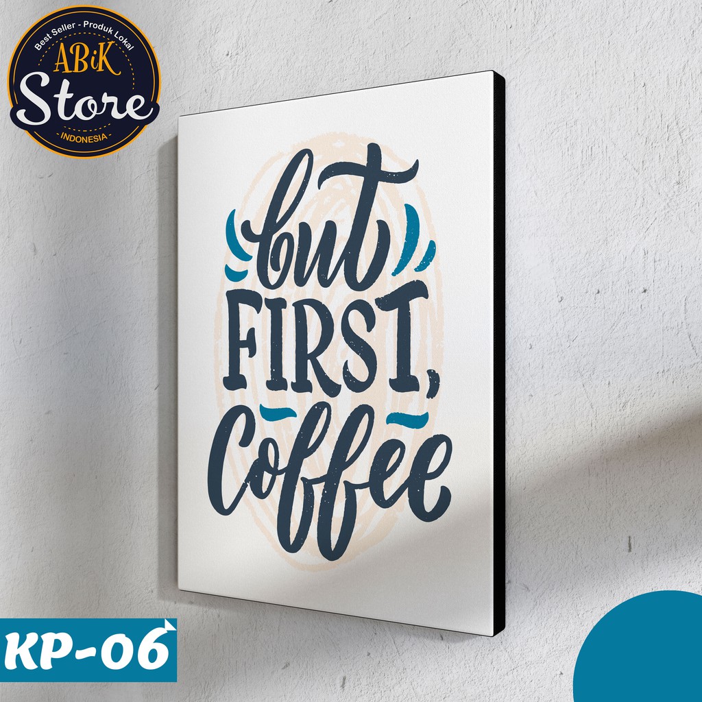 Hiasan Dinding Cafe Kopi / Dekorasi Dapur / Pajangan Rumah / Poster Kayu Tema Coffee / Abik Store