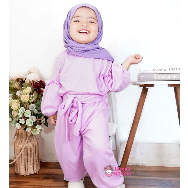 One Set Anak Perempuan / Setelan Anak Alika Bahan Babyterry Premium