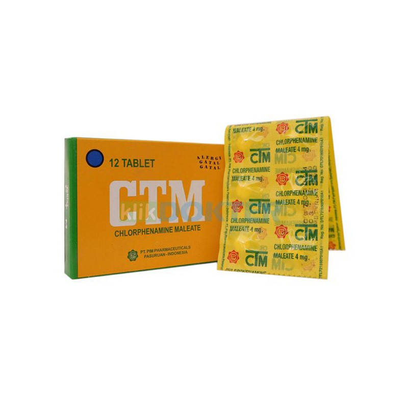 [ECER] CTM Obat Gatal dan Alergi 1 Strip Isi 12 Tab