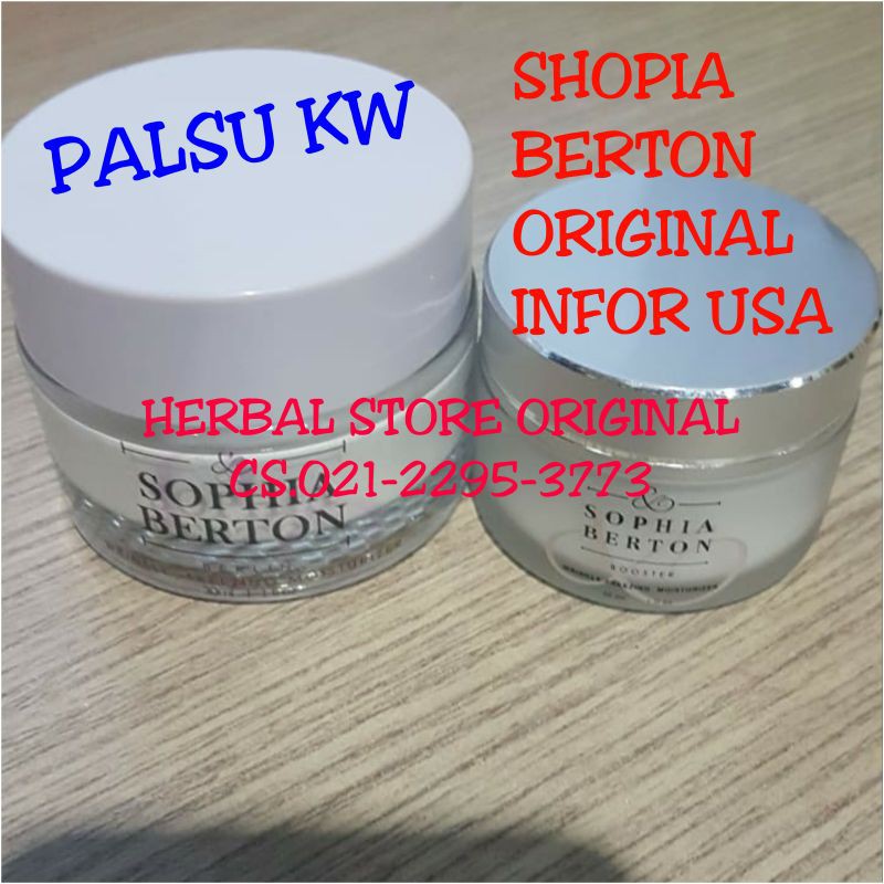 SOPHIA BERTON BOOSTER ORIGINAL USA CREAM ANTI AGING KULIT TAMPAK CERAH BERKILAU HILANGKAN KERUTAN