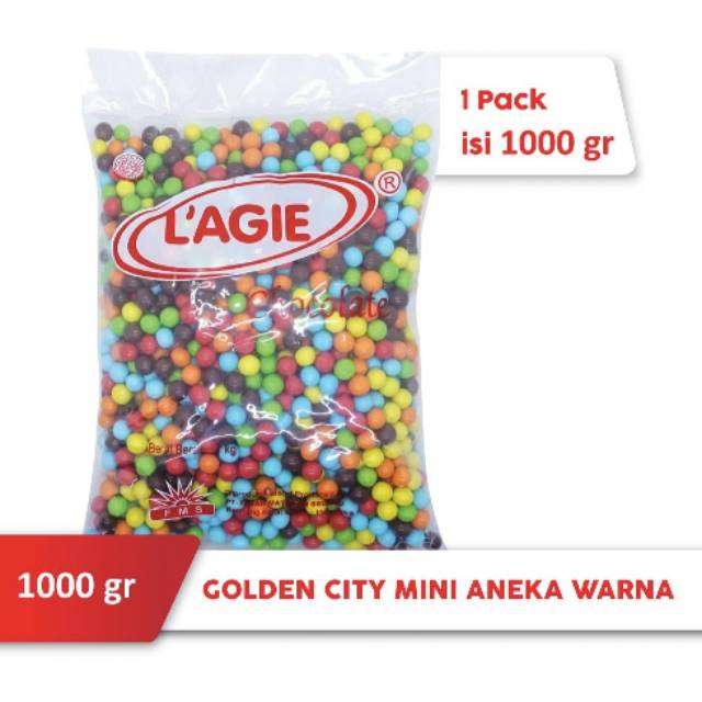 

.1kg Coklat lagie golden city mini warna ( ds bgr )