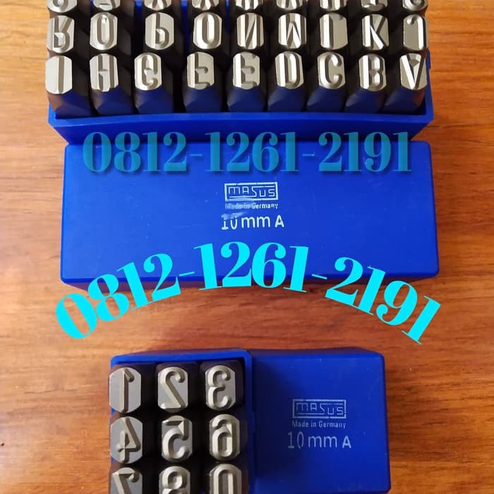 

MASUS Germany Huruf dan Angka Ketok 10 mm Stamp Punch Letter Set