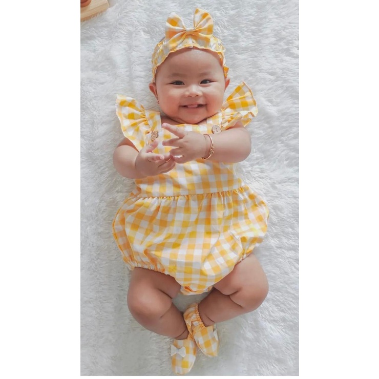 MICHELLE JUMPER Baju Jumper Bunga Bandana Sepatu Pergi Lucu Fashion Anak Bayi Perempuan Terlaris / MICHA / CHEERFUL kcg2 / CELLY BELSIE