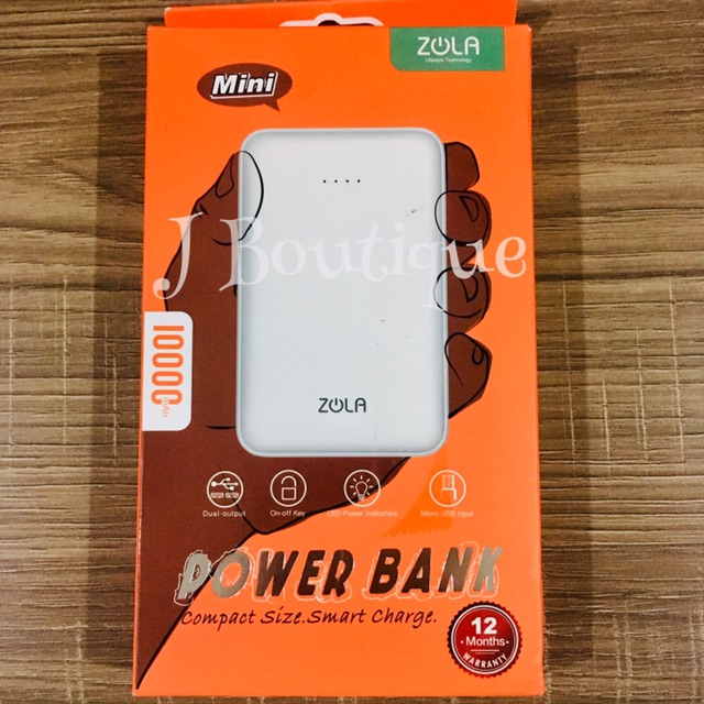Powerbank Zola Mini 10000mAh Powerbank Mini Power Bank