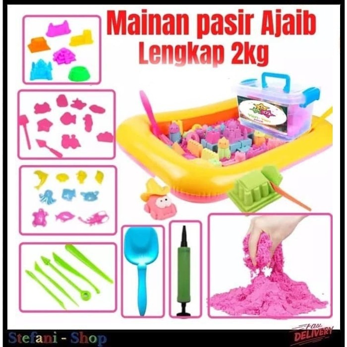 Paket Pasir Ajaib Jumbo 2 KG - Mainan Pasir Ajaib