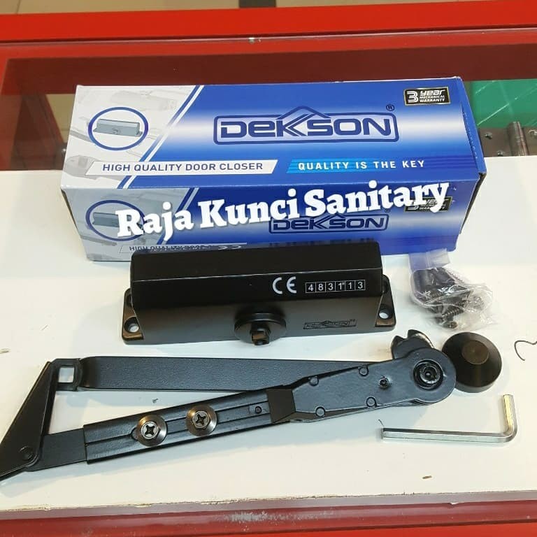 Door Closer Dekson Hitam HO Black Series 300 Original Asli - Hitam