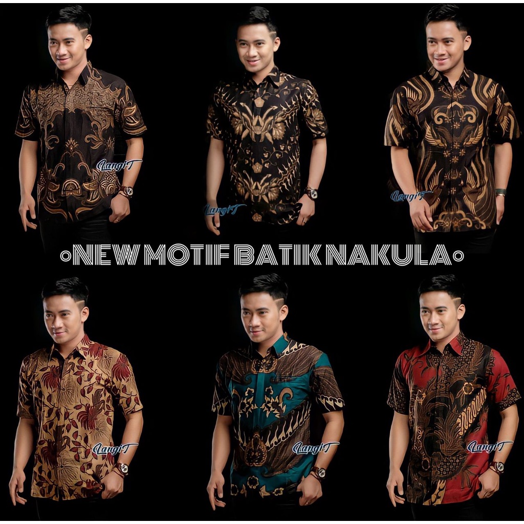 BAJU BATIK PRIA NAKULA BATIK KEMEJA BATIK PRIA LENGAN PENDEK