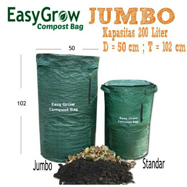 Jual Easy Grow Compost Bag Jumbo 200 Liter Indonesia