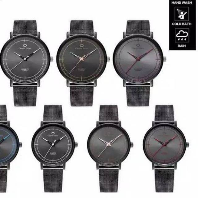 Jam tangan couple charles delon rantai pasir original