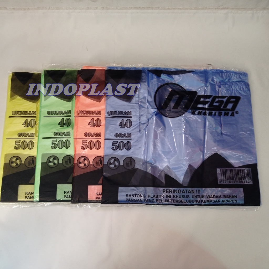 Kantong Plastik/Kantong Kresek/Kantong HD mega Warna uk 40
