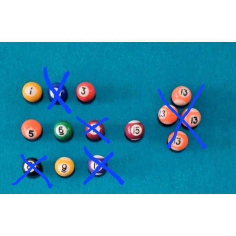 Bola mini desktop 24 mm eceran Billiard Ball