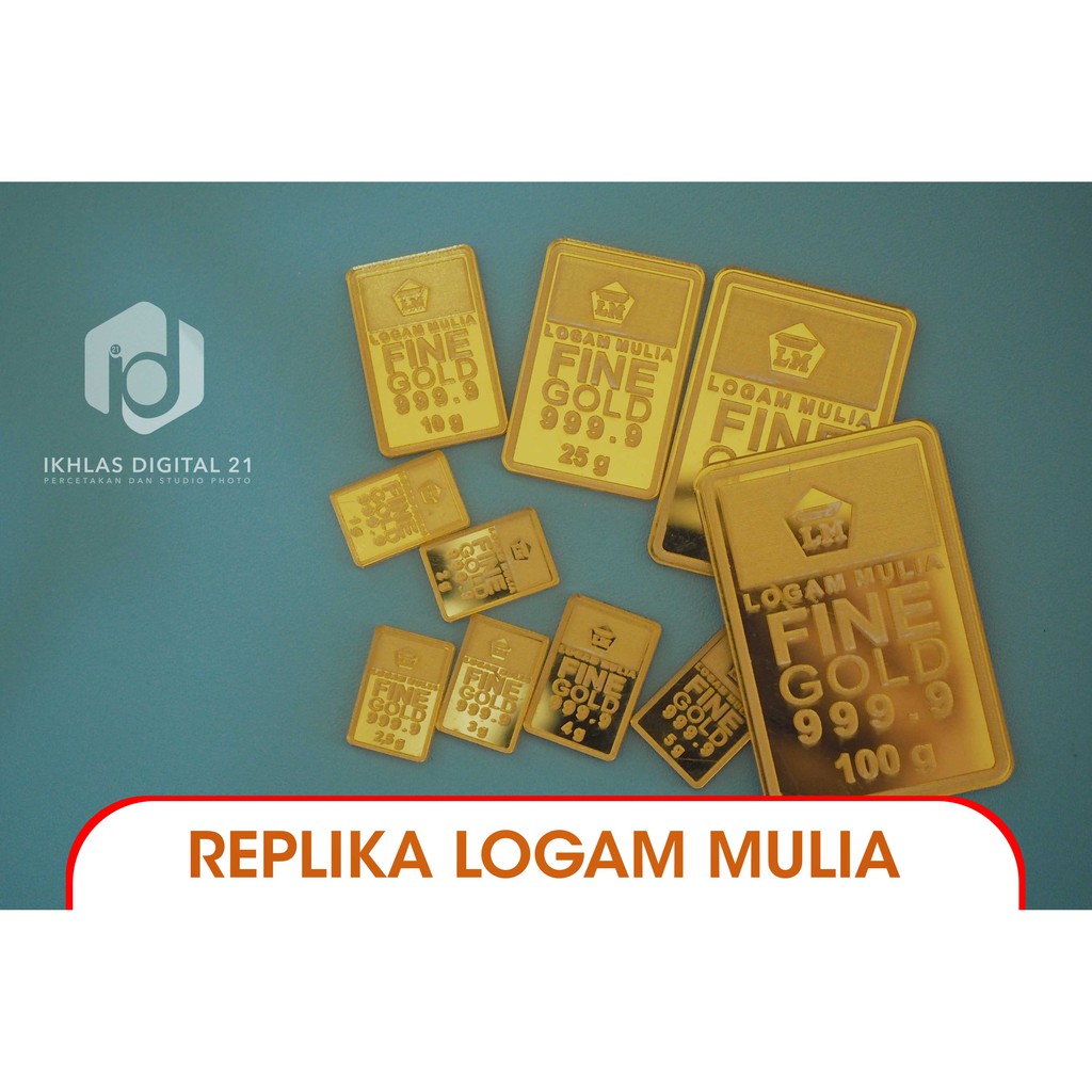 Replika Logam Mulia/Akrilik Gold Miror