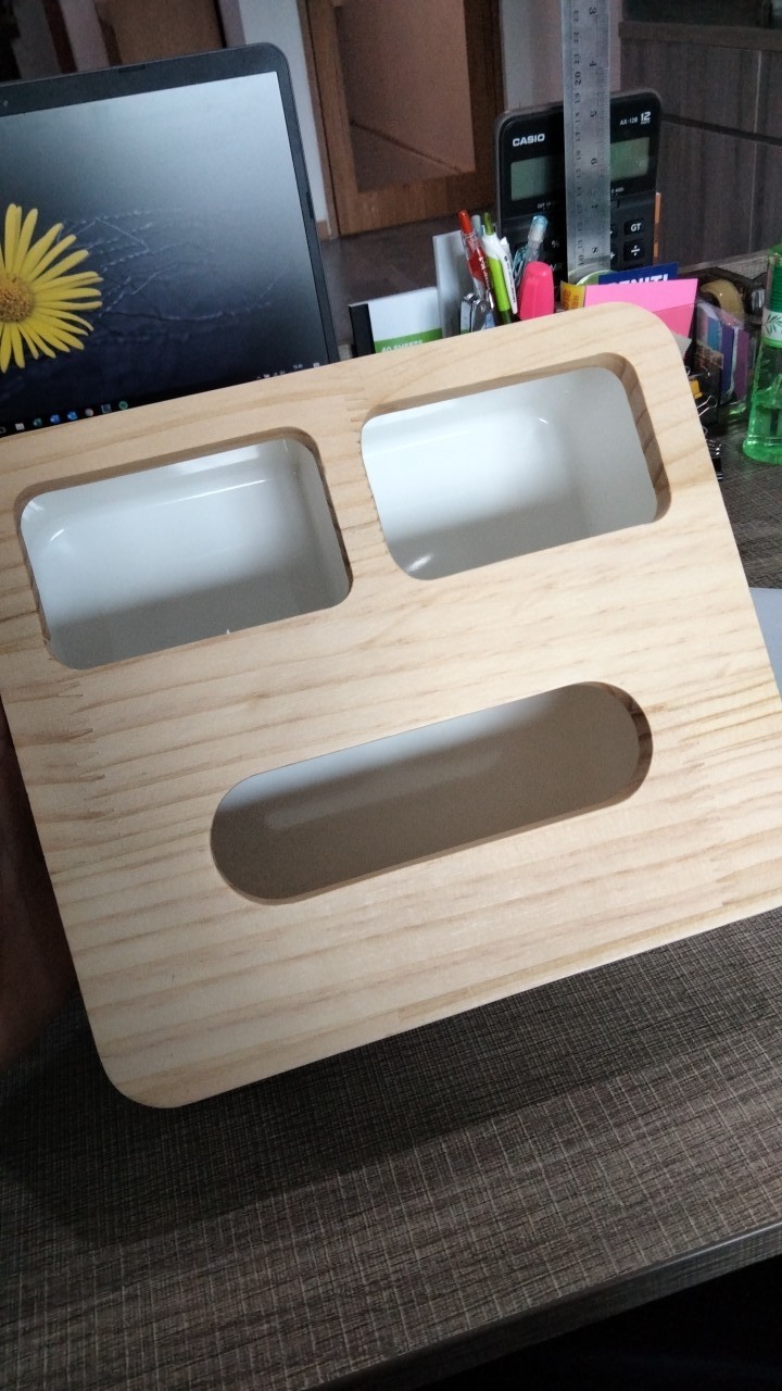 Kotak Tisu Kayu / Tempat Tisu Kayu Multifungsi