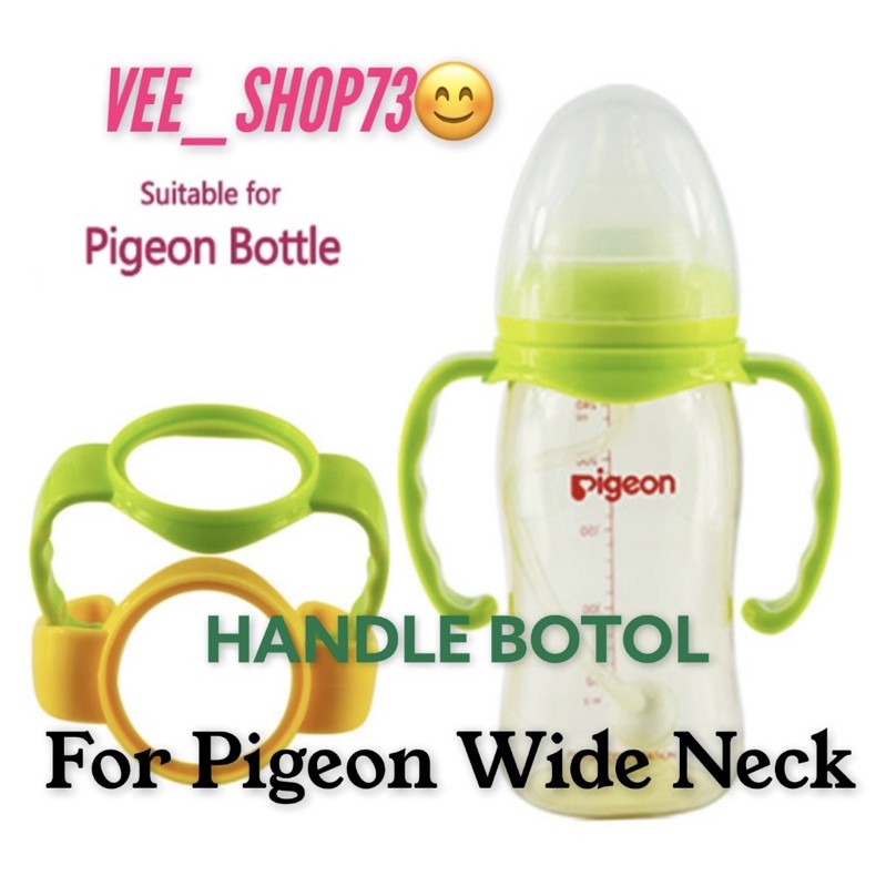 handle botol pigeon wide neck