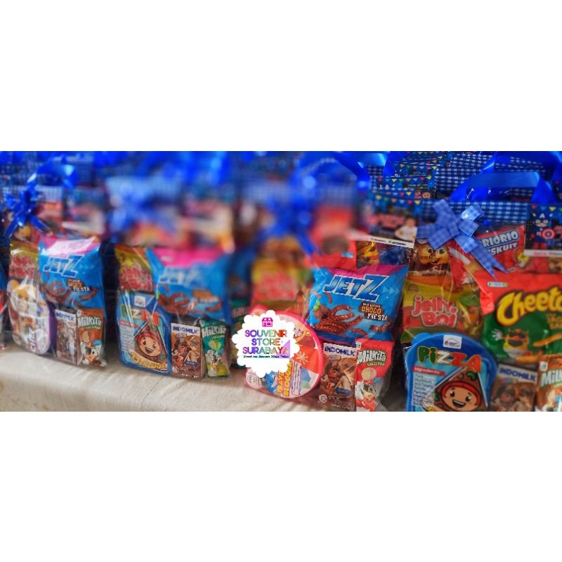 Souvenir Ulang Tahun / Paket Lunchbox Mini/ Snack Ultah Tepak Makan/ bingkisan anak/Snack Ultah